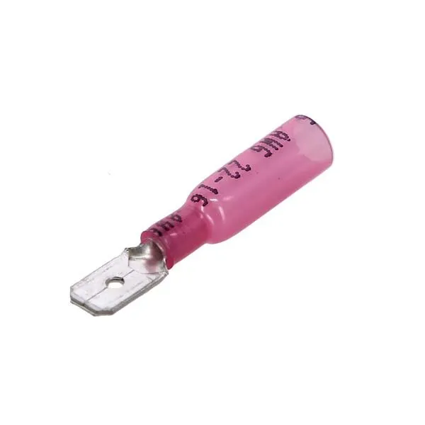 Marin & Fritid flatstift med lim röd 6,3 mm 100-pack