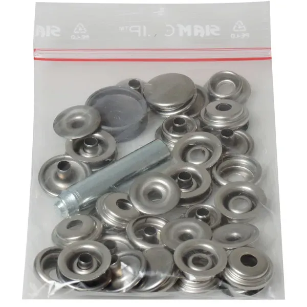 Marin & Fritid tryckknappar 15mm knapp 10-pack verktyg
