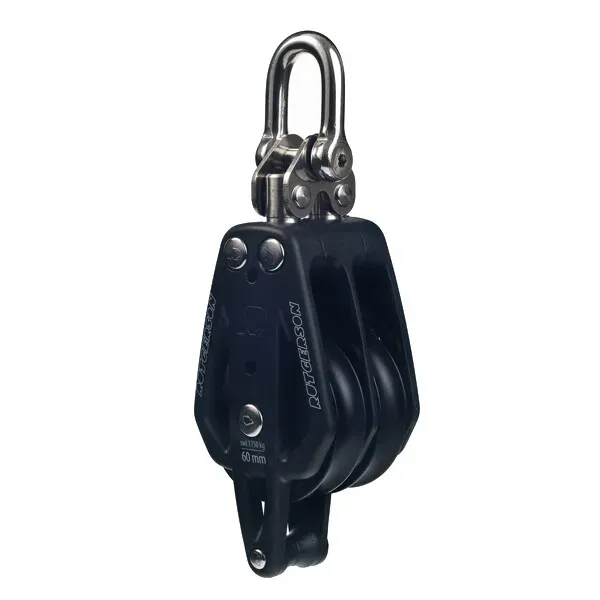 Marin & Fritid Dubbelblock 50mm hundsvott komposit 197g
