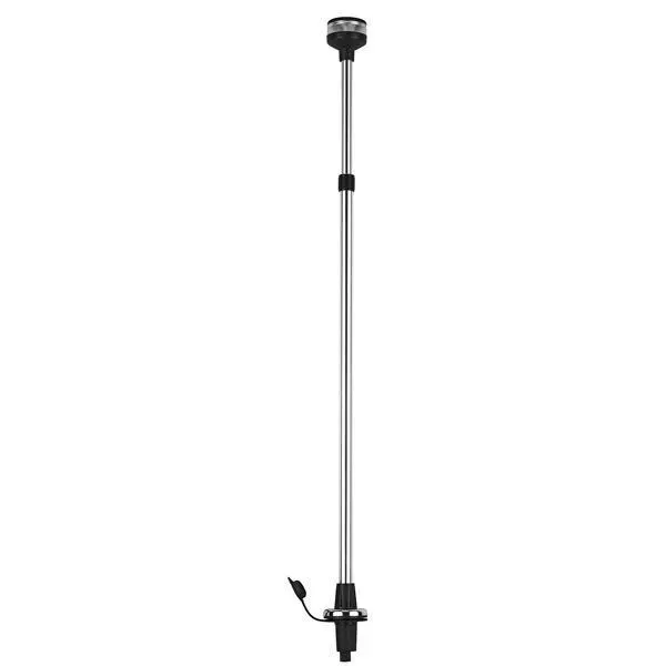 Marin & Fritid LED-lanternmast rostfri 360° vit