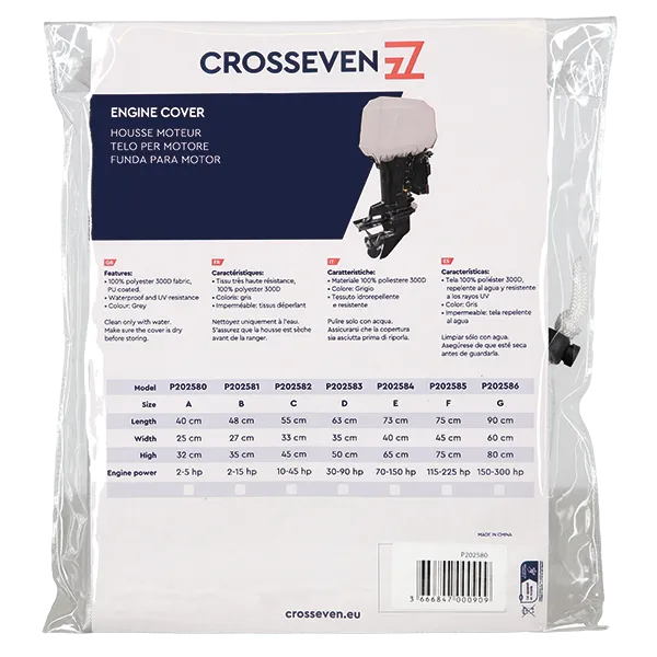 Marin & Fritid motoröverdrag 70-150hk polyester