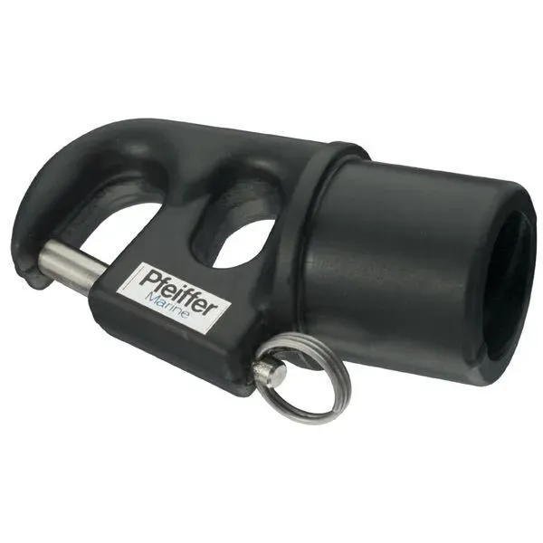 Marin & Fritid spinnakerbeslag 50 mm svart aluminium