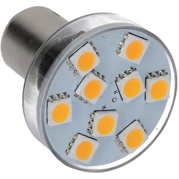NauticLED LED-bajonettlampa vit/röd dimbar 10-35V