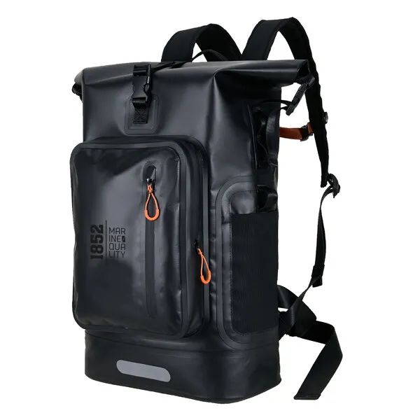 1852 vattentät ryggsäck 30L svart PVC 500D