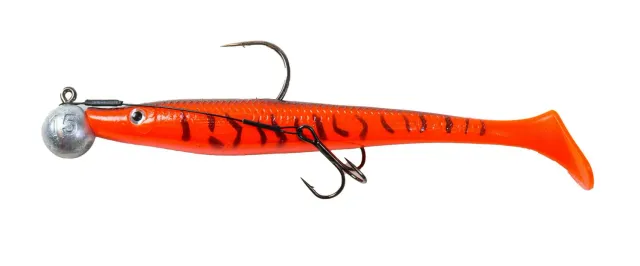 Maxximus Lamprey 15 cm fiskedrag Red tiger med stinger