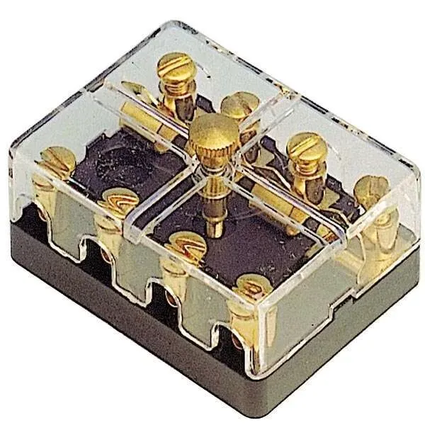 Marin & Fritid Säkringsbox 4 Porslinssäkringar med Lock