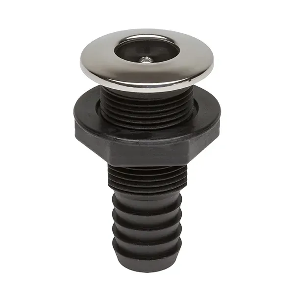 Bordsgenomföring 25mm plast backventil RF-fläns