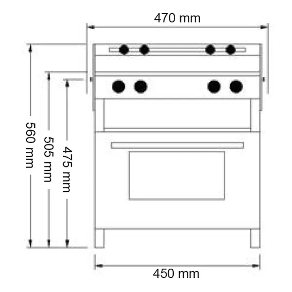 Marin & Fritid Neptune 4500 gasolspis med ugn 2 brännare