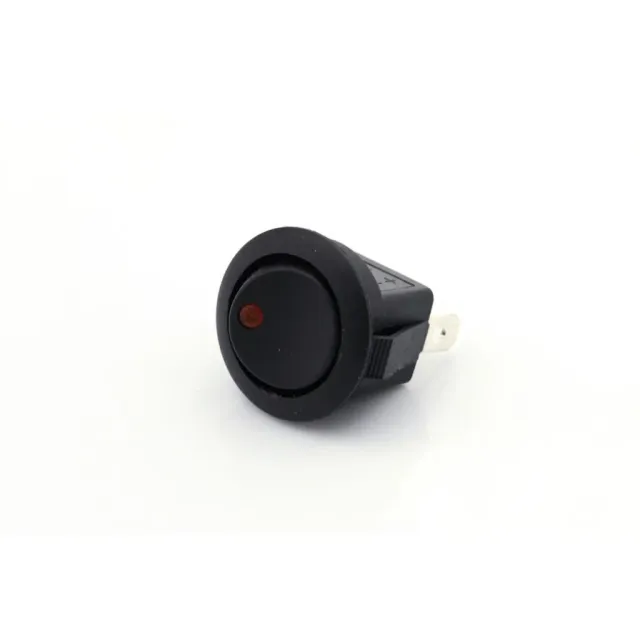 Marin & Fritid mini vippebryter 12V 16A LED gul på-av
