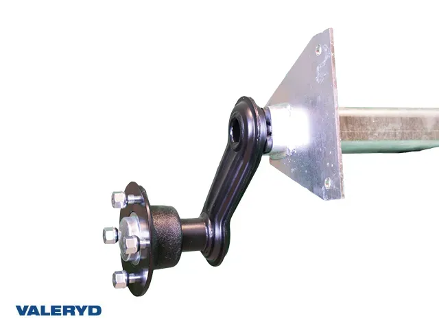 Marin & Fritid Axel Obromsad 750 Kg 952/1350 4x100 släpaxel