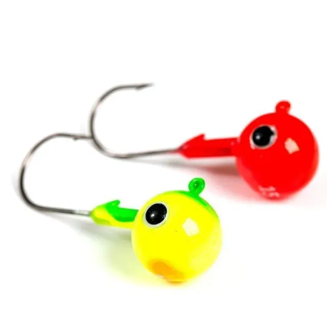 Marin & Fritid Jigghuvud röd/gul 40g 8/0 2-pack