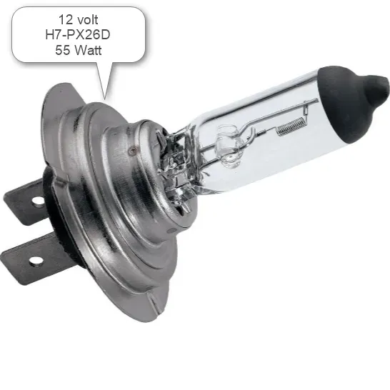 Marin & Fritid H7 Px26D glödlampa 12V 55W halogen
