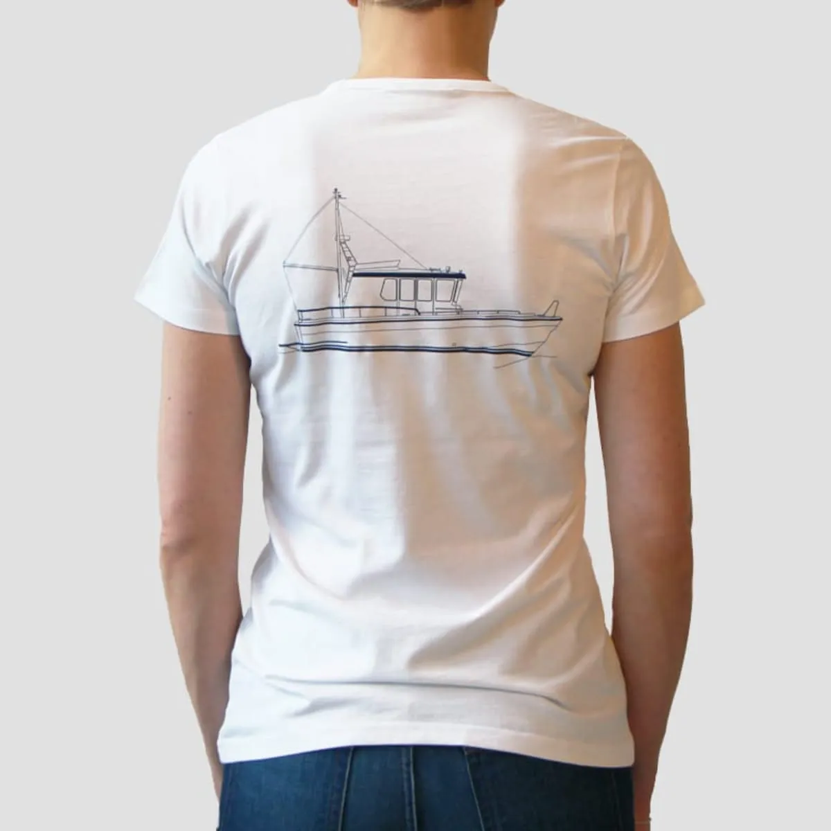 Targa Boats t-shirt dam bomull vit S/36