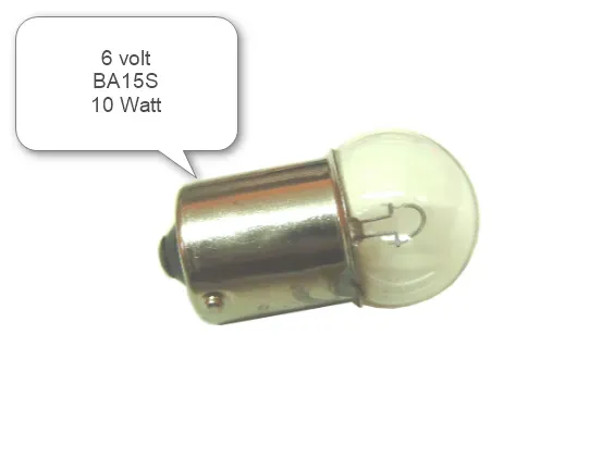 Marin & Fritid glödlampa Ba15s 6V 10W 10-pack