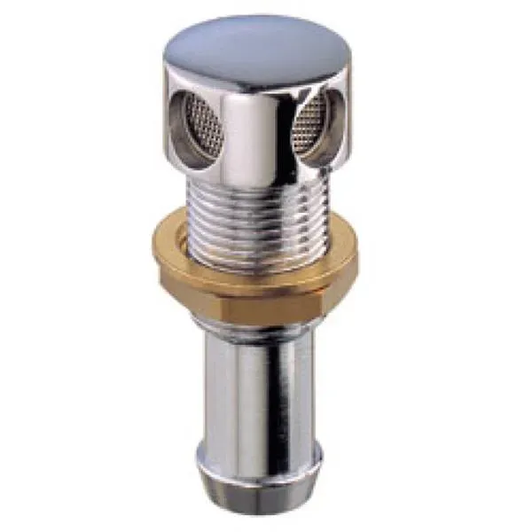 Tankventilator krom/mässing slang 19 mm