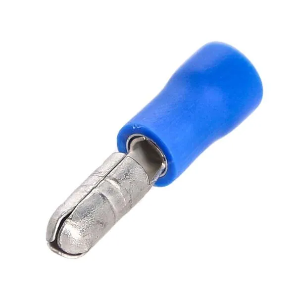 Marin & Fritid Rundstift Ø4 mm kabelsko blå 10-pack