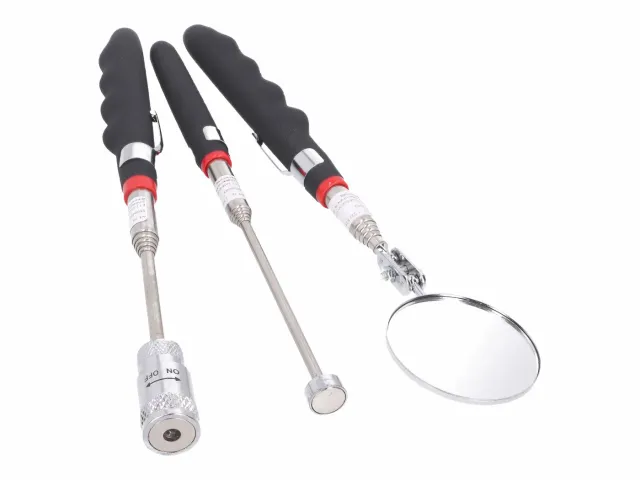 Marin & Fritid Teleskopverktyg magnet spegel lampa 3-delar