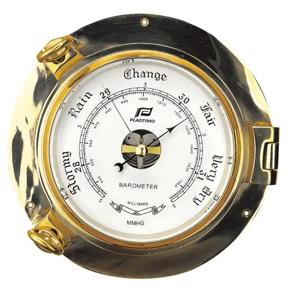 Marin & Fritid Barometer 6 tum mässing fot 220 mm