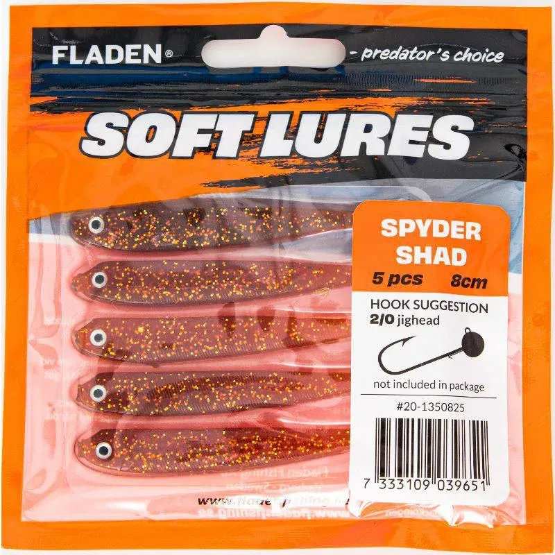 Guddi Shad jigg 10cm 8g motoroil 5-pack smal