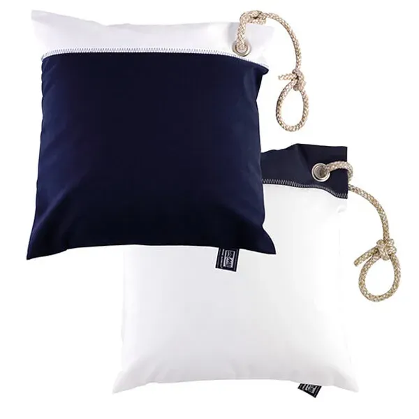 Marin & Fritid MB kudde 40x40 blå/vit 2-pack vattentät