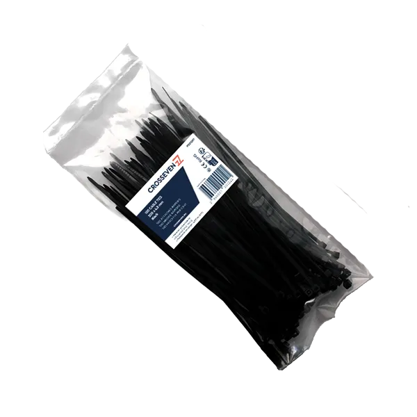 Marin & Fritid buntband 3,6x200mm svart 100-pack