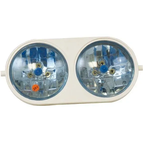 Marin & Fritid Dubbel strålkastare vit plast 24V 800m
