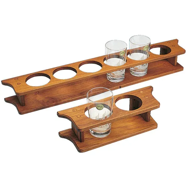 Marin & Fritid Glashållare Teak 1 glas 14x9x9 cm