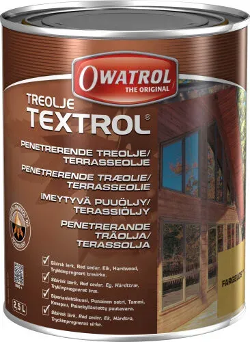Marin & Fritid Textrol terassolja 2,5 l UV-filter
