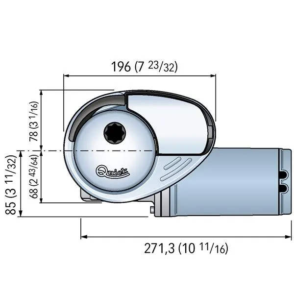 Marin & Fritid Prince DP2 ankarspel 12V 500W 6 mm