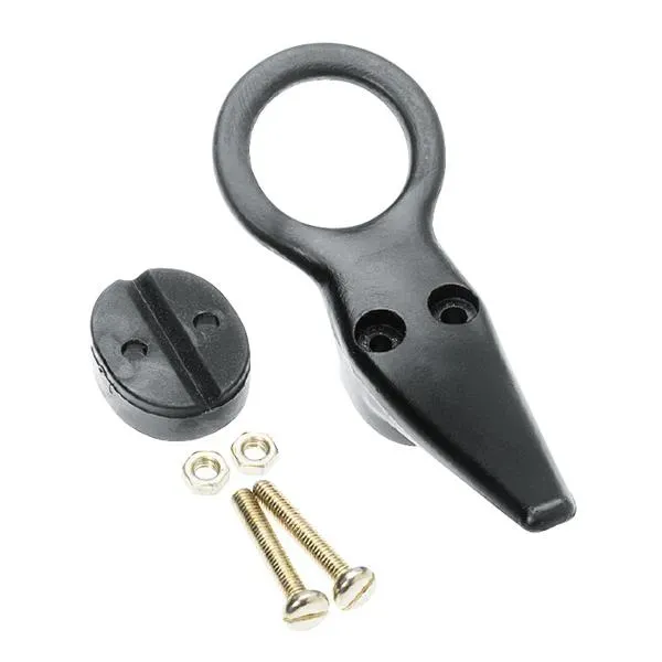 Marin & Fritid vajerknap med öga Ø8 mm nylon 100 mm