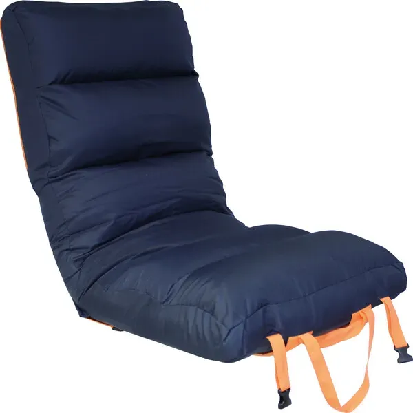 1852 Comfy Big fällbar stol mörkblå/orange 15 cm