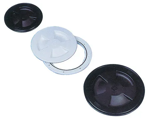 Marin & Fritid inspektionslucka plast svart Ø104 mm tät