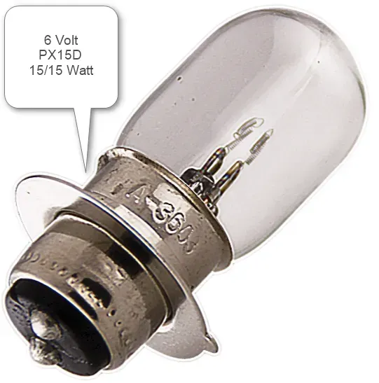 Honda Px15D 6V 15/15W glödlampa 10-pack