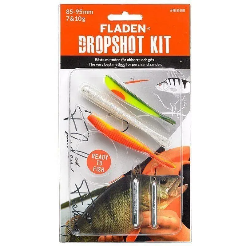 Marin & Fritid Dropshot-set 85-95 mm trepack komplett