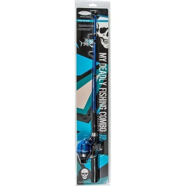 Marin & Fritid Junior fiskeset 125 cm blått inkapslat