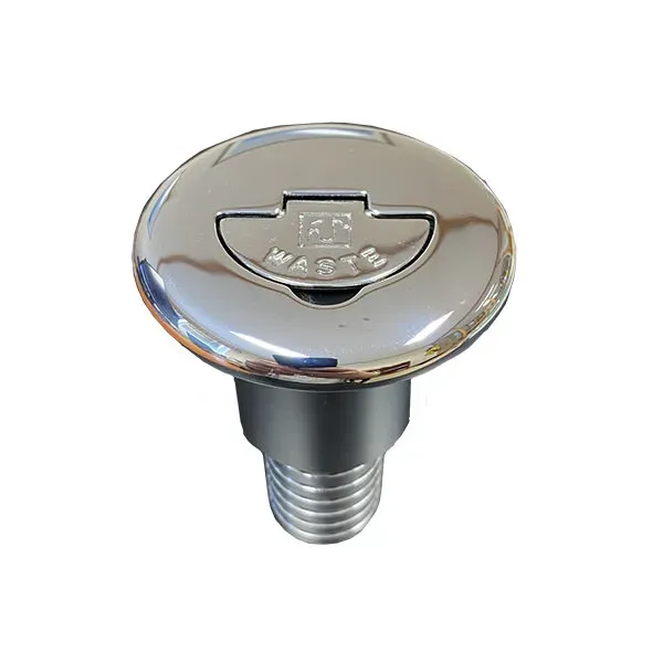 Marin & Fritid Waste Ø38 mm däcksförskruvning helkrom