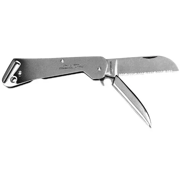 Marin & Fritid fällkniv rostfri 185mm schackelöppnare
