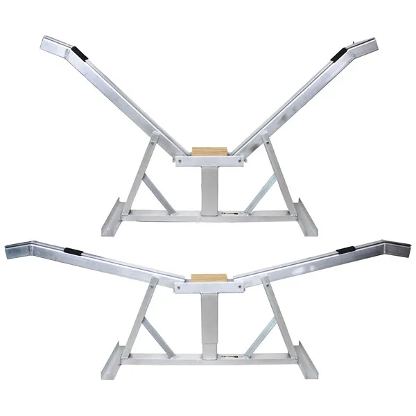 1852 båtstativ aluminium självjusterande 2t 2-pack
