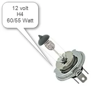 Marin & Fritid H4 P43T glödlampa 12V 60/55W halogen
