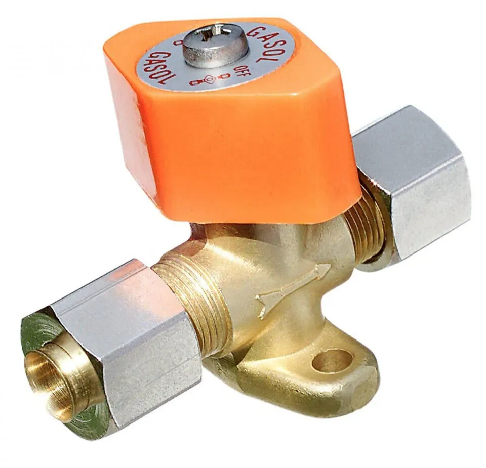 Marin & Fritid avstängningsventil 8 mm rör gas