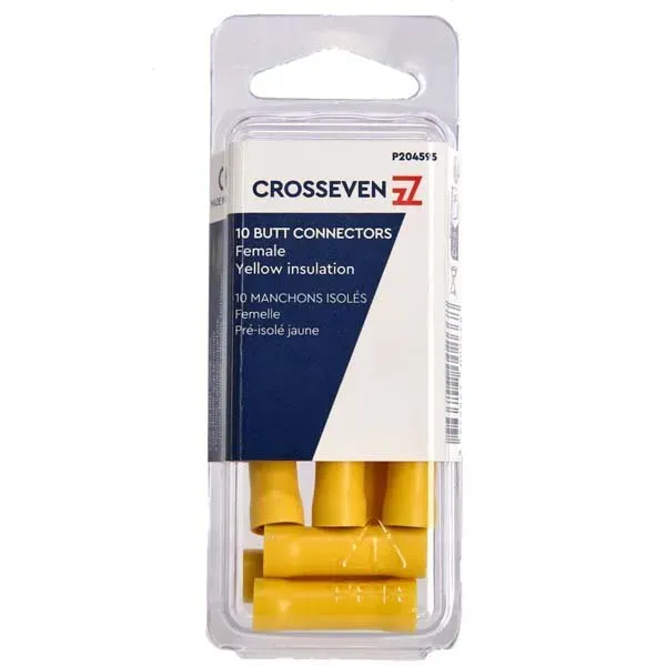 Marin & Fritid skarvhylsa gul 4-6 mm² 10-pack