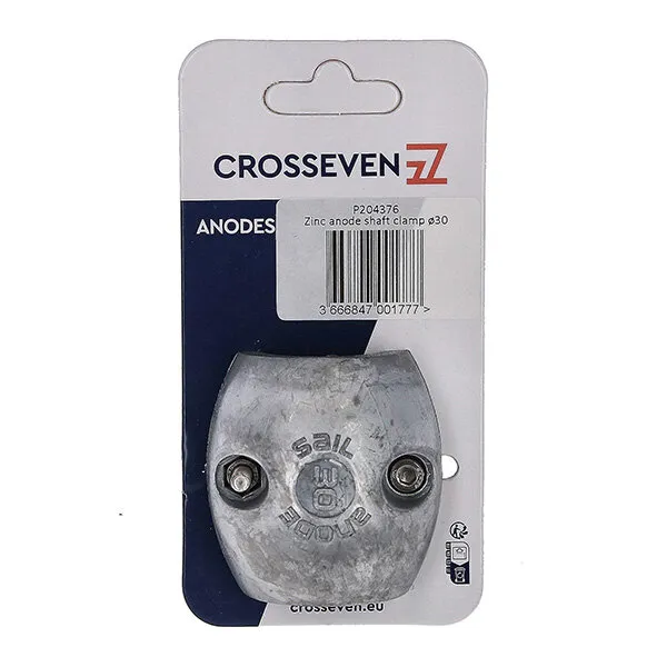 Crosseven axelanod zink ø30mm 0,43kg båt