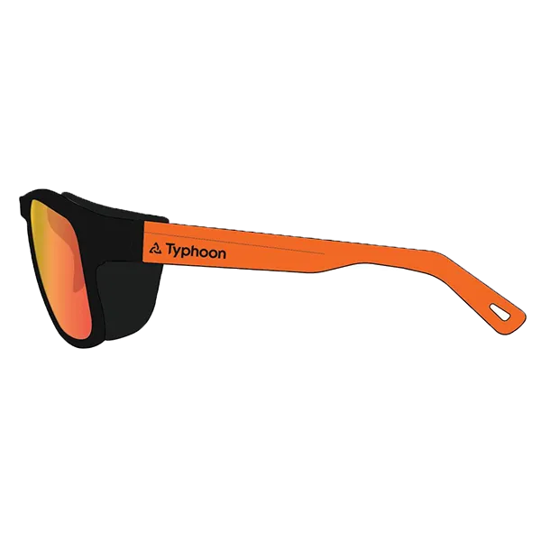 Typhoon S-Series solglasögon svart orange polariserade