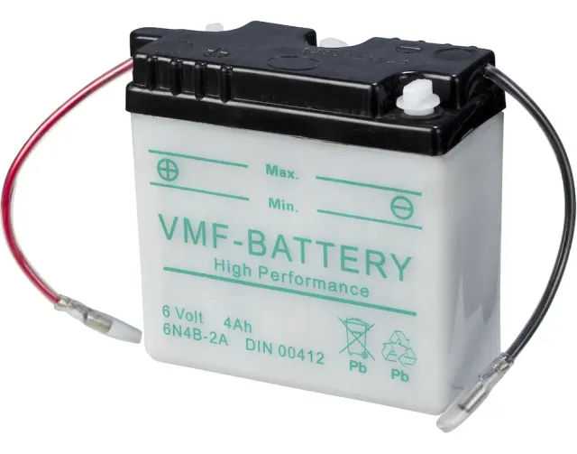Marin & Fritid MC-batteri 6N4B-2A 6V 4Ah 24CCA