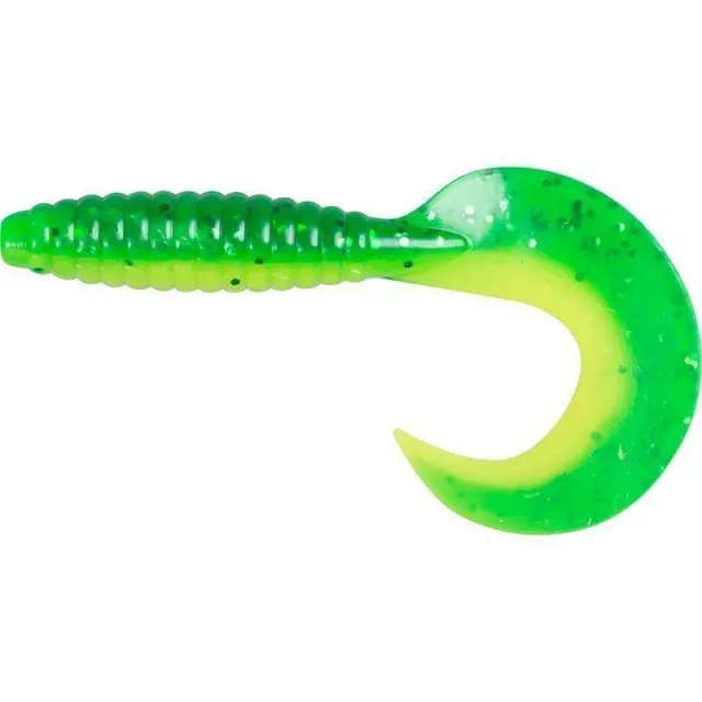 Marin & Fritid Single Tail 65 mm Jigg Grön-Gul