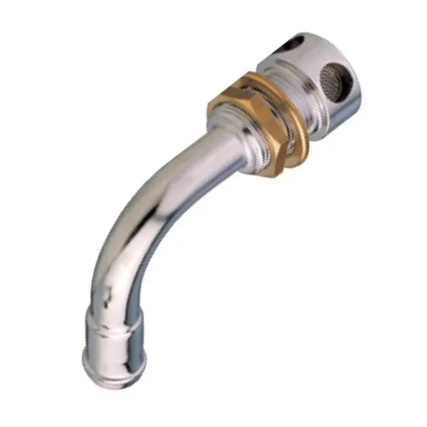 Marin & Fritid Tankventilator 90° 16mm Kromad Mässing
