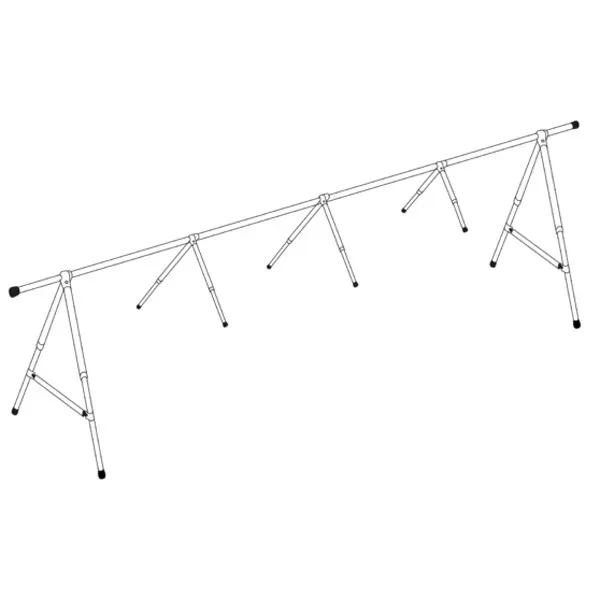 NOA A-stativ 8-10 m presenningsställning aluminium