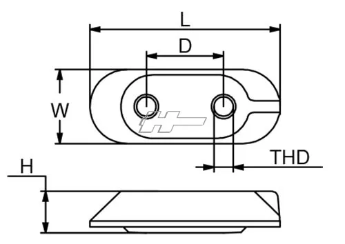 Yamaha 6E04525111M anod magnesium lös