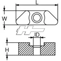 Marin & Fritid Anod CMP6E51132500A aluminium Yamaha 20-350hk