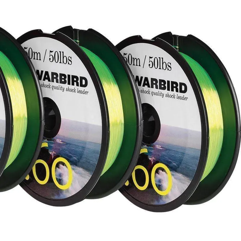Warbird Flexi Shocktafs tafs 50 m 60 lbs gul